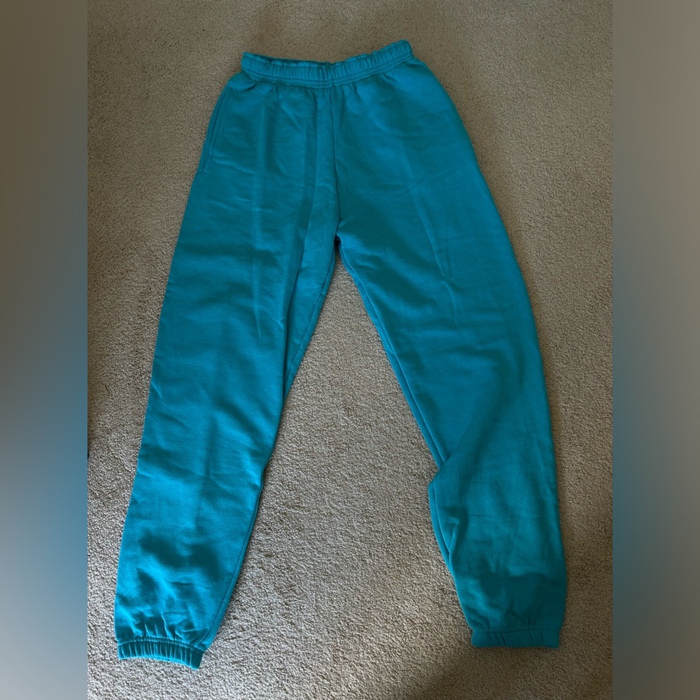 PrettyLittleThing Aqua Blue Sweatpants